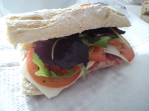 Lunchtime! Awesome boyfriend makes awesome sandwiches